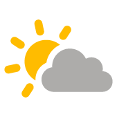 vereinzelte Wolken 
