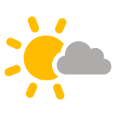 Vereinzelte Wolken mit groÃŸrÃ¤umigen Auflockerungen